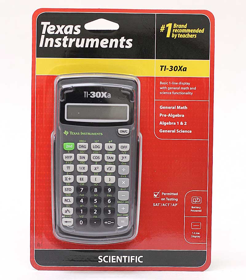 Calculator Ti30xa Math Science