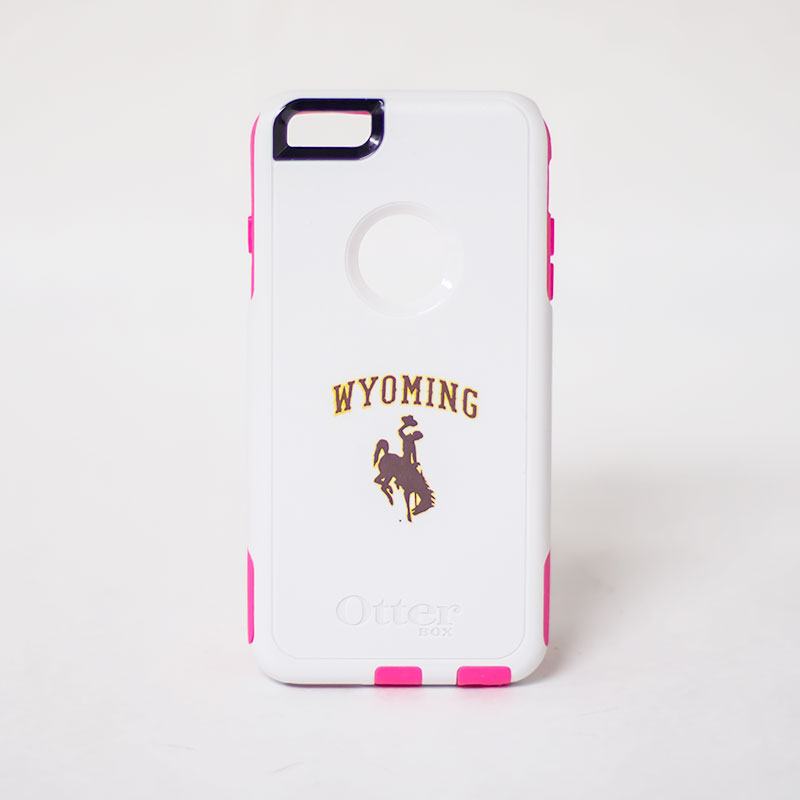 OtterBox iPhone 6 Plus Wyoming Bucking Horse in Pink/White