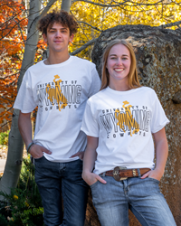 Champion® University of Wyoming Cowboys Gold Bucking Horse Tee
