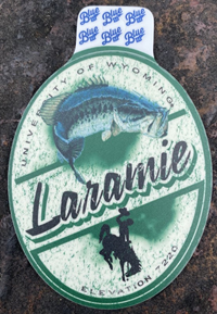 Blue 84® Oval University of Wyoming Laramie Sticker