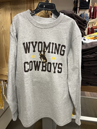 Champion® Youth Wyoming Bucking Horse Cowboys Long Sleeve