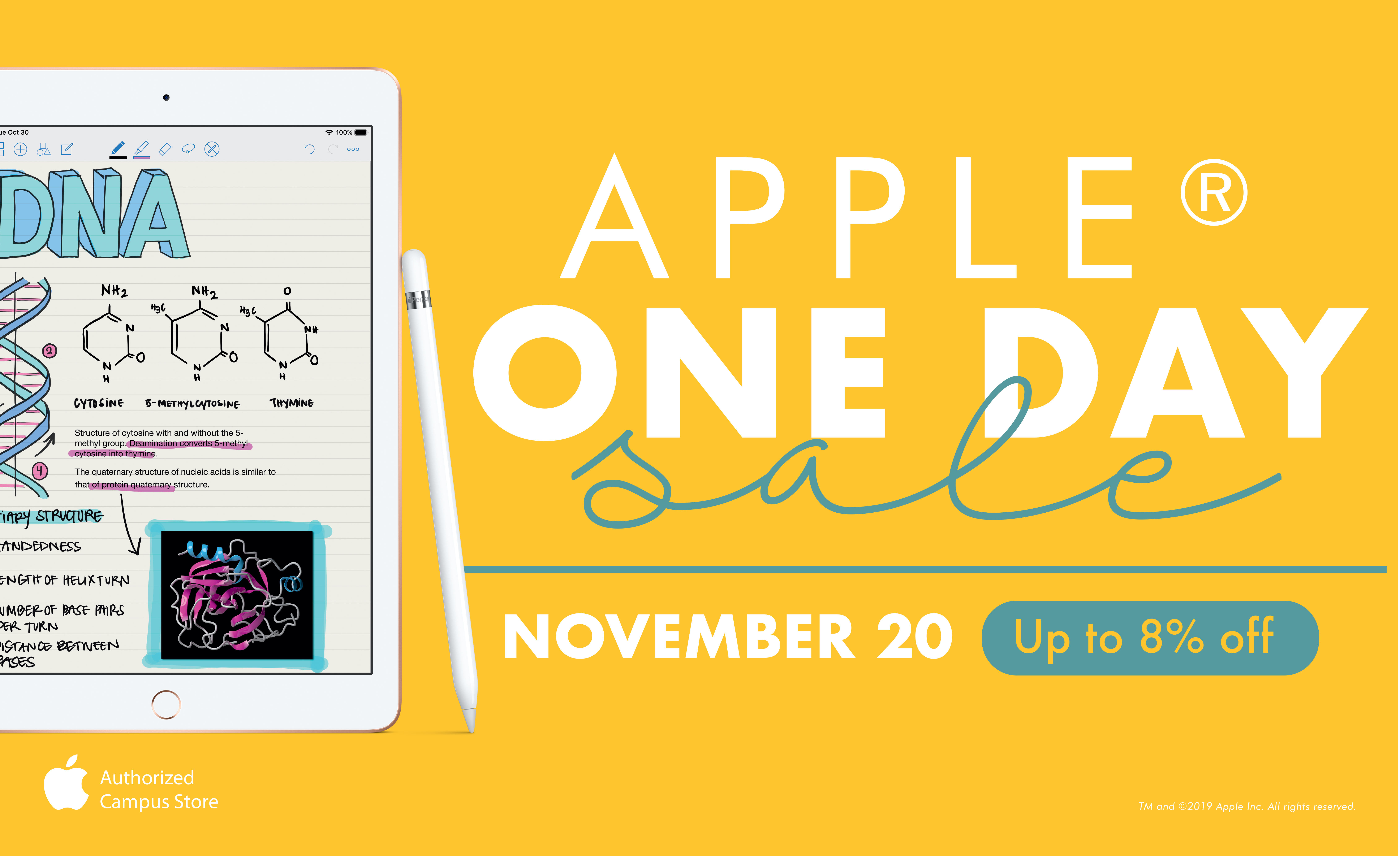 Apple One Day Sale. Nov 20th. Up to 8% off.