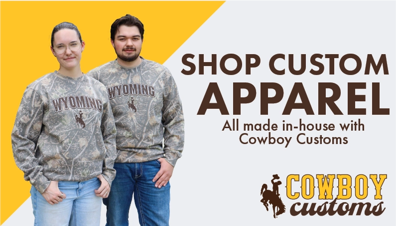 Shop custom apparel. All made in-house with Cowboy Customs.