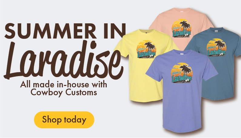 Summer in Laradise. All made in-house with Cowboy Customs. Shop today.