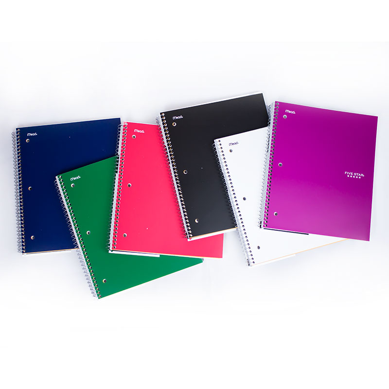Notebook 5 Star One Subject Traditional Colors