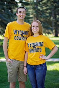 2E. Champion® Wyoming Cowboys Since 1886 Short Sleeve Tee