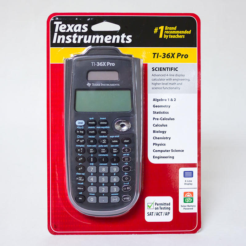 TI-36X Pro Calculator Texas Instruments Bambini Occorrente per la scuola Occorrente per la scuola Texas Instruments Occorrente per la scuola Calculatrice 