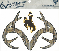 Realtree Bucking Horse & Came Antlers Decal