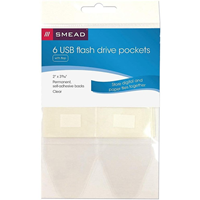 Self Adhesive Poly Usb Flash Drive Pocket