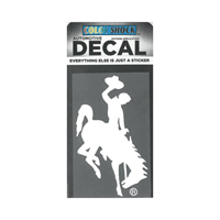 CDI Corp. Colorshock™ Bucking Horse White Right Facing Decal - main view