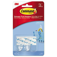 Command Small Clear Hooks
