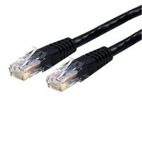 StarTech 15 ft Black Molded Cat6 UTP Patch Cable