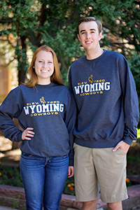 Champion® Wyoming Cowboys Charcoal Crew