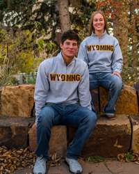 Champion® 1/4 Zip with Embroidered Wyoming