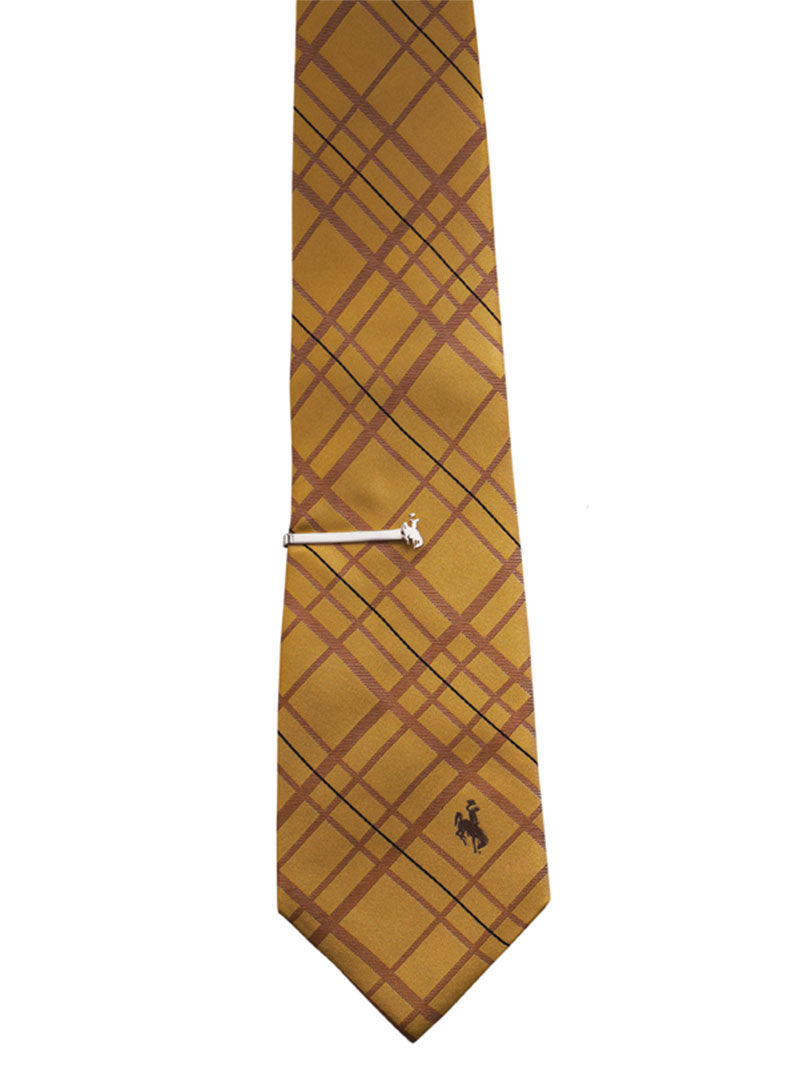 Light Gold Woven Polyester Tie