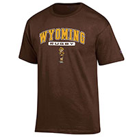 Champion® Brown Wyoming Sports Tee with Pistol Pete