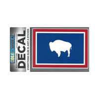Wyoming Flag Decal
