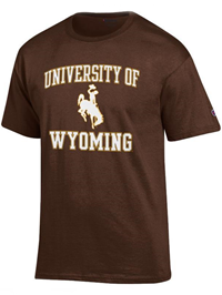 2D. Champion® University of Wyoming Short Sleeve Tee