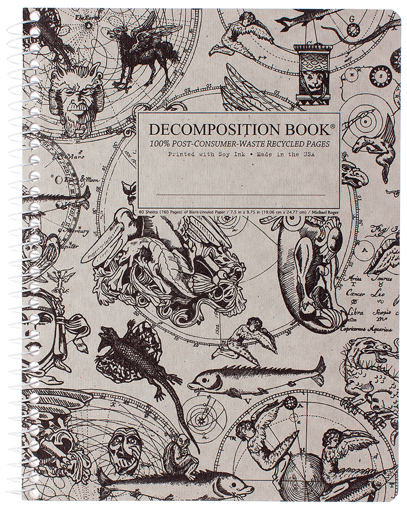 Coilbound Decomposition Book Gargoyles Blank Pages (SKU 137718981501)