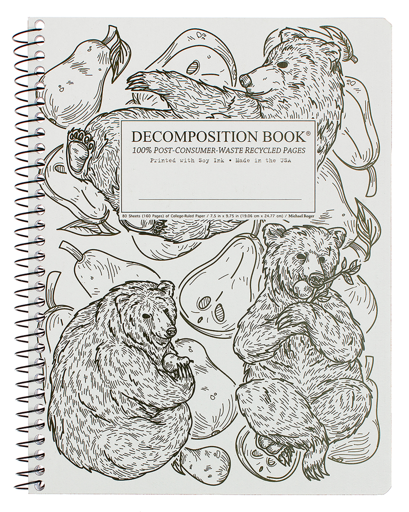 Coilbound Decomposition Book Pear Bears (SKU 138712841332)