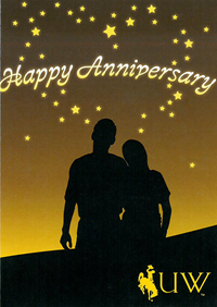 Happy Anniversary Star Card