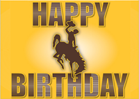 Happy Birthday Gold Card