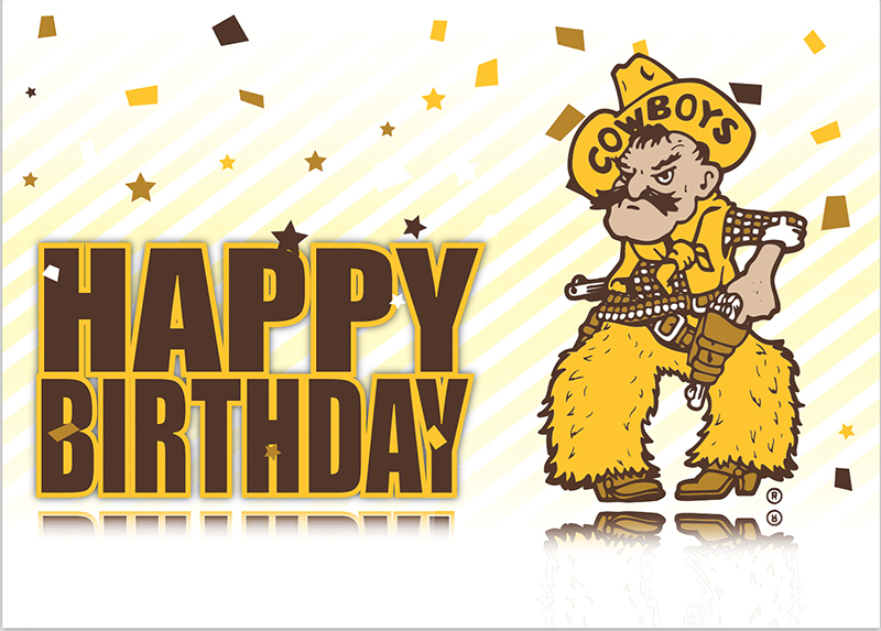 Happy Birthday Pistol Pete Confetti Card | University Store