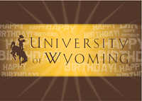 Happy Birthday University of Wyoming Card