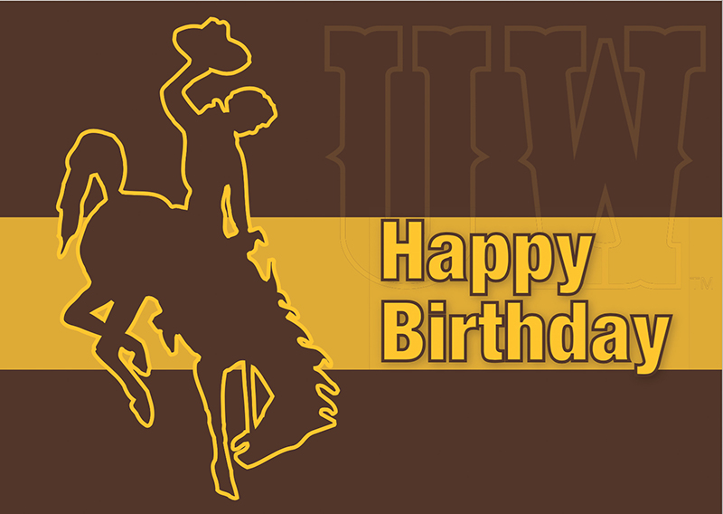 Happy Birthday Bucking Horse UW Card (SKU 139011721428)