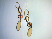 Holly Yashi Gold/Tan Magda Earrings