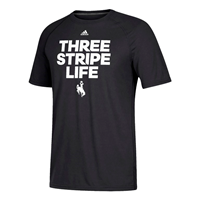 Adidas® Ultimate Performance 3 Stripe Life Tee