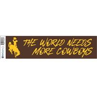 Wincraft® The World Needs More Cowboys Bumper Sticker