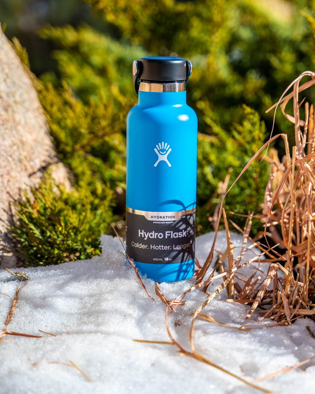Hydro Flask Standard Mouth Bottle with Flex Cap 18 Oz - Snapper S18SX604 -  Jacob Time Inc