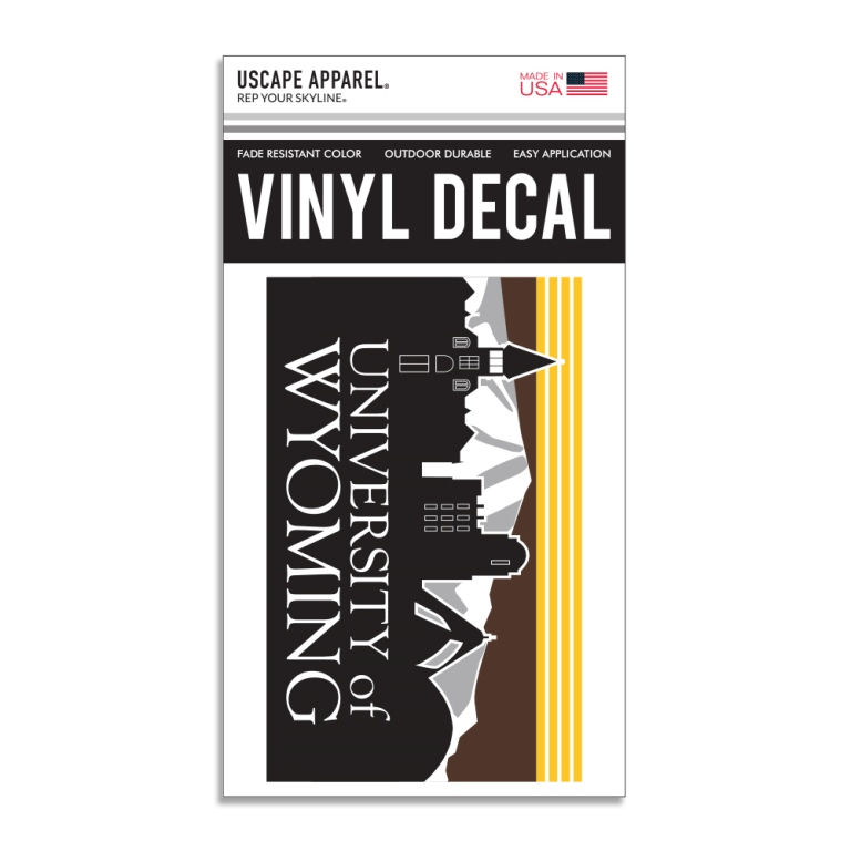 USCAPE® Vinyl University of Wyoming Sticker (SKU 139604071584)