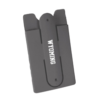 Silicone Wyoming Phone Wallet with Snap Stand