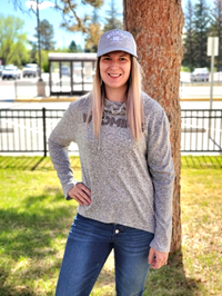 Zoozatz® Ladies Wyoming Cowl Neck Sweater