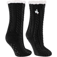 TCK® Miss Chalet Bucking Horse Fuzzy Slipper Socks