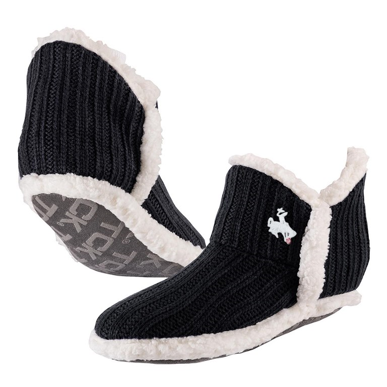 TCK® Alpen Glow Bucking Horse Fuzzy Slipper Boots (SKU 139775351543)