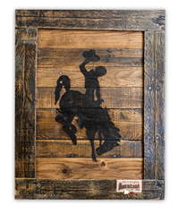 5E. Reclaimed Wood Sign Framed