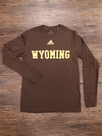 Adidas® Amplifier Long Sleeve Wyoming Tee