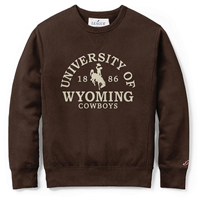 3A. League® Soft Fleece University of Wyoming Crew