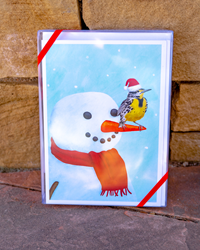 Meadowlark And Snowman