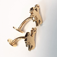 Dayna U® Gold Plated Bucking Horse Cuff Links