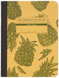 Decomposition Book Pineapples Dot Grid