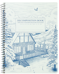 Decomposition Book Snowy Chalet