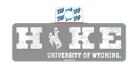 Blue 84® Hike University of Wyoming Sticker