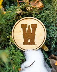 3F. LazerEdge® Wooden Wyoming Coasters