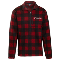 Uscape® Landway® Wyoming Buffalo Plaid Quarter Zip Fleece Sweater