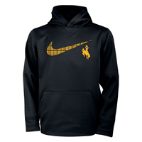 Nike® Youth Therma Fleece Swoosh Bucking Horse Hoodie
