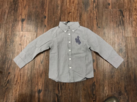 Garb® Infant Toddler Gingham Check Bucking Horse Button Down Dress Shirt